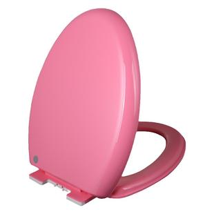 彩色马桶盖板家用通用加厚V型尖形静音缓降厕所座便器盖板坐垫圈