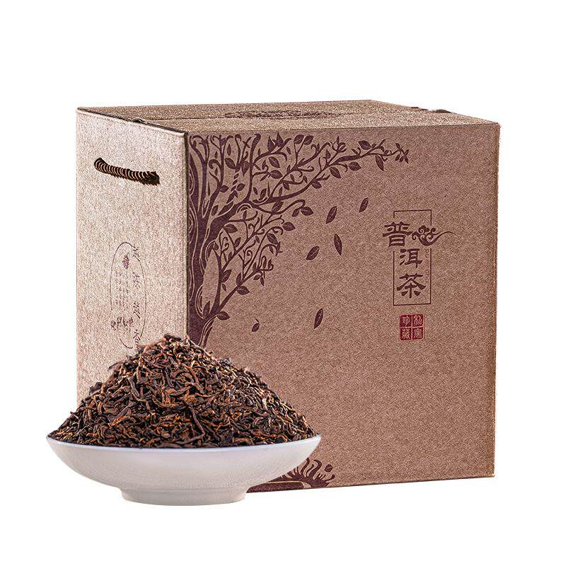 书呆子8年陈冰岛古树宫廷金芽普洱茶熟茶散茶云南茶叶特级散装1kg
