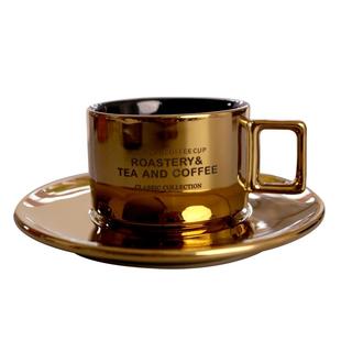 小容量轻奢意式浓缩小咖啡杯带碟勺套装下午茶杯欧美式精致陶瓷杯