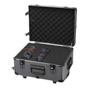 多功能拉杆工具箱工业级铝合金收纳箱安装维修五金带轮仪器设备箱