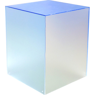 亚克力渐变磨砂盒子板网红打卡艺术装置服装店落地展示底座中岛台