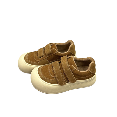 真皮加绒休闲鞋女2025冬季新款