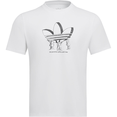 Adidas/阿迪达斯正品三叶草男士透气圆领印花休闲短袖KA2249