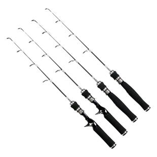 C款直柄外贸冰钓竿Ice fishing冬钓杆冰上钓鱼筏钓硬软扁稍EVA把