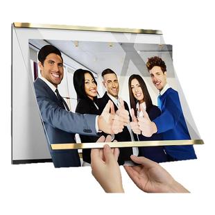企业照片墙相框高级感团队形象墙员工风采照挂墙免打孔亚克力墙牌