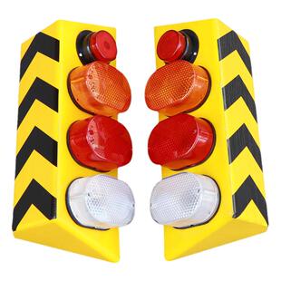 程力粤海楚胜清障车配件大全救援拖车龙门架灯红白黄边灯小圆灯