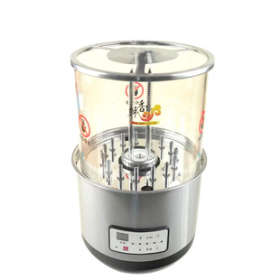 商用韩香缘立式无烟自动旋转电烤炉肉串机面筋机烧烤炉 220v 欣州
