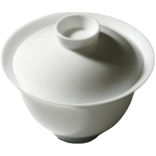 景德1004手工薄胎滑石子蛋壳瓷盖碗110ml重58g140ml重72g轻若浮云