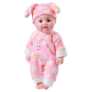 仿真婴儿娃娃软胶重生宝宝玩偶儿童会说话洋娃娃玩具女孩新年礼物