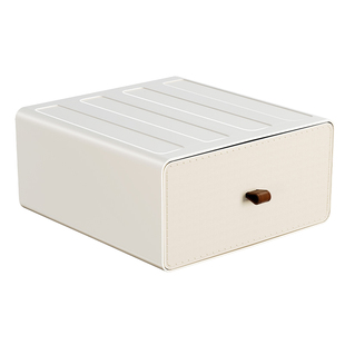 抽屉式桌面收纳盒办公室书桌杂物整理盒化妆品置物架玄关收纳盒子