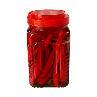 老坛子老母水泡红椒二荆条1.9kg 老坛人家四川泡菜泡红椒泡黄仔姜