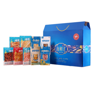 山东威海特产礼盒即食零食小鱼干鱿鱼丝海鲜伴手礼大全官方旗舰店