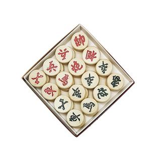 实木中国象棋大号带棋盘儿童高档橡棋皮革折叠棋盘套装成人实木子