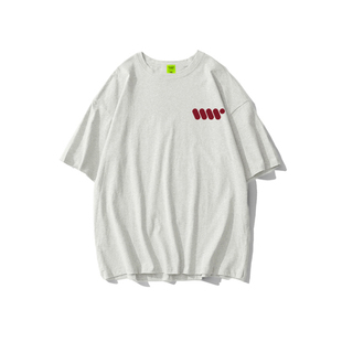 100%纯棉美式韩系chic港味短袖t恤女夏季宽松设计感小众别致上衣