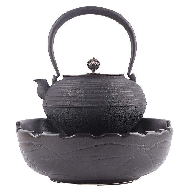 日本铁壶纯手工无涂层铸铁壶复古电陶炉煮茶器套装烧水壶泡茶专用