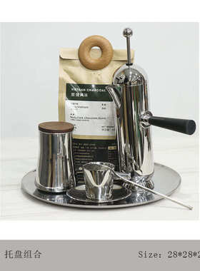 样板间厨房柜咖啡主题饰品组合售楼处水吧台咖啡壶装饰软装摆件