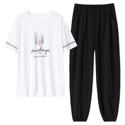 家居服莫代尔套装猫人女