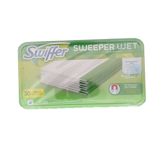 包邮 美国进口Swiffer Sweeper 拖把配套地板瓷砖吸尘湿巾30片装