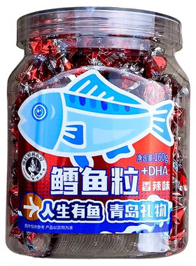 鳕鱼粒原味香辣烧烤味休闲小零食
