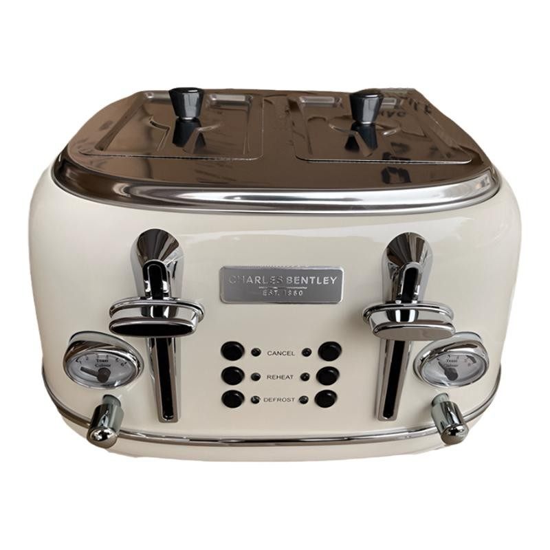 出口四片全自动多功能多士炉吐司机家用烤面包早餐机复古Toaster