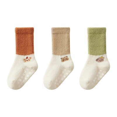 婴儿加绒加厚澳绒秋冬保暖袜子