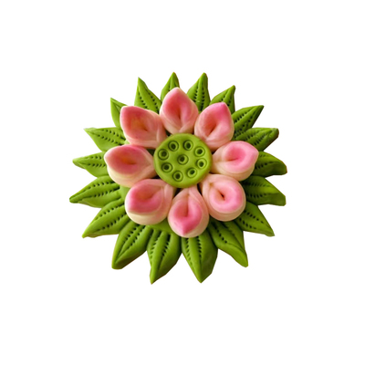 佛前上供花馍莲花馒头庙里财神爷初一十五贡品佛道仙财山东花饽饽