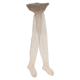 0D超薄网纱腰无缝裆黑丝袜女512针情弦后竖线高透性感连裤袜夏