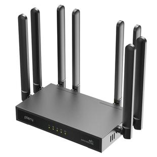 plery普锐R607工业级4G插卡路由器wifi6可插SIM卡CPE增强8天线4G转WiFi转有线电信联通移动广电LTE全网通CAT4