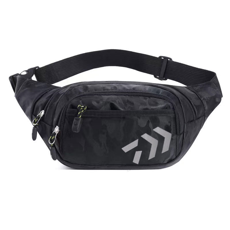 户外单肩钓鱼路亚海钓腰包假饵包骑行工具手机多功能轻软斜跨腰包