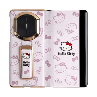 HelloKitty适用华为x7手机壳新款mate系列x6典藏版matex7全包外壳KT猫带支架matex6折叠屏x5高端x3保护套超薄