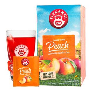 德国进口Teekanne恬康乐地中海水蜜桃水果茶花果粒袋泡茶叶包