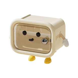 卫生间纸巾盒壁挂式洗脸巾置物架厕所专用卷纸筒放置卫生纸厕纸盒