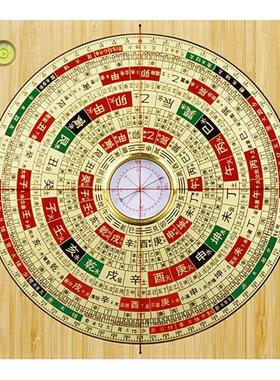 大字木质罗盘高精度专业高级