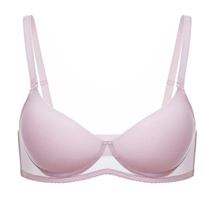 兰帕菲尔桑蚕丝无钢圈内衣光面法式三角杯零束缚百搭舒适透气文胸