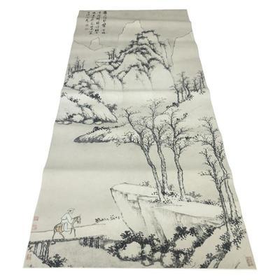 沈周灞桥风雪名家山水人物工笔