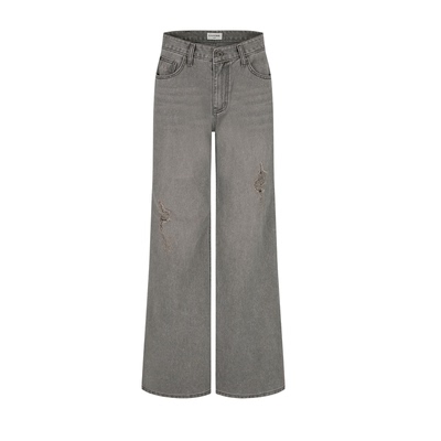 叶舒华同款破洞牛仔裤