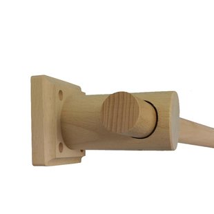 衣柜挂衣杆衣橱柜子免打孔实木挂衣服木杆子晾衣杆窗帘杆圆形木棍