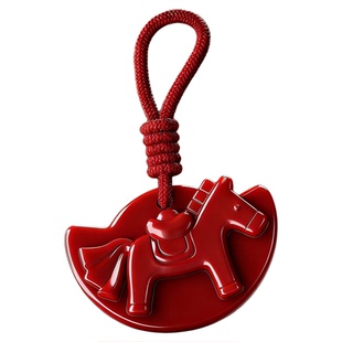 马年新春香薰蜡片乌木沉香挂饰马上有钱挂饰车载衣柜香氛摆件礼物