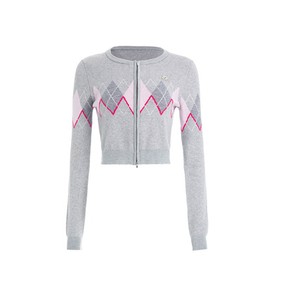 ABMY 高甜预警 复古针织套装美式辣妹修身显瘦外套内搭吊带背心