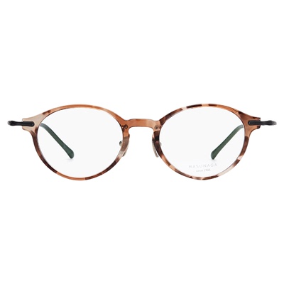 增永日本手工椭圆近视眼镜框男女