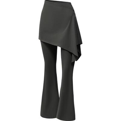 本来BENLAI女士云感柔两穿喇叭裤25秋季新款修身瑜伽裤BNXL50015