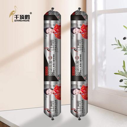 千顶鹤s9000中性硅酮玻璃胶快干超级黑防水密封胶门窗结构亮门移