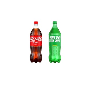 可口可乐碳酸饮料含汽雪碧柠檬味汽水大瓶组合装