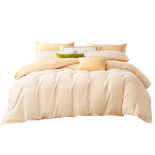 富安娜家纺磨毛四件套全棉纯棉床单被套被罩加厚保暖秋冬床品套件