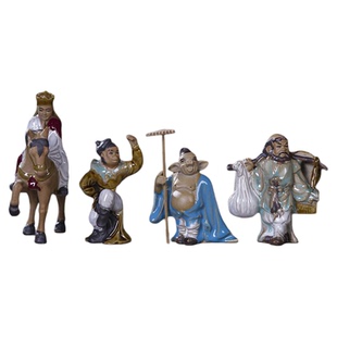 西游记唐僧孙悟空猪八戒沙僧四师徒陶瓷人物摆件假山盆景园林装饰