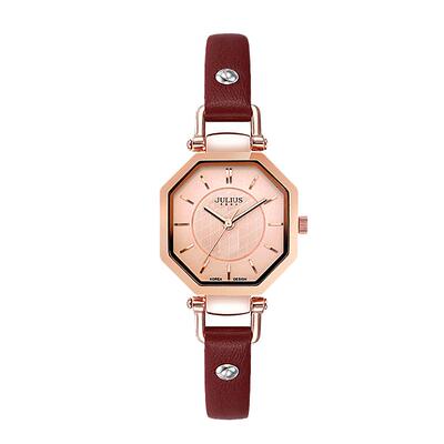 聚利时女士方形复古百搭防水手表