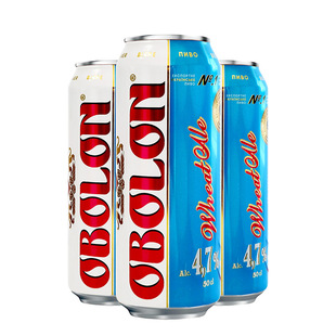 奥伯龙乌克兰产原装进口小麦拉格烈性强劲多味啤酒500ml*4/24罐装