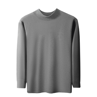 浪莎秋衣秋裤男士套装100%纯棉毛衫保暖内衣裤男款全棉半高领中领