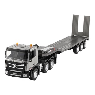 遥控平板拖车电动卡车拖头车工程车男孩玩具遥控车儿童玩的挖掘机