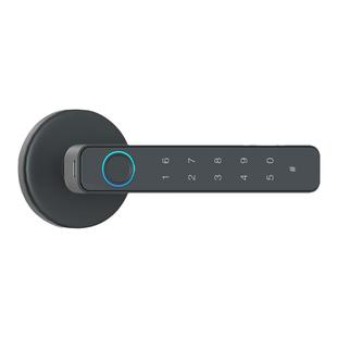 室内房间木门指纹锁卧室密码锁家用办公室老式球形单舌电子智能锁